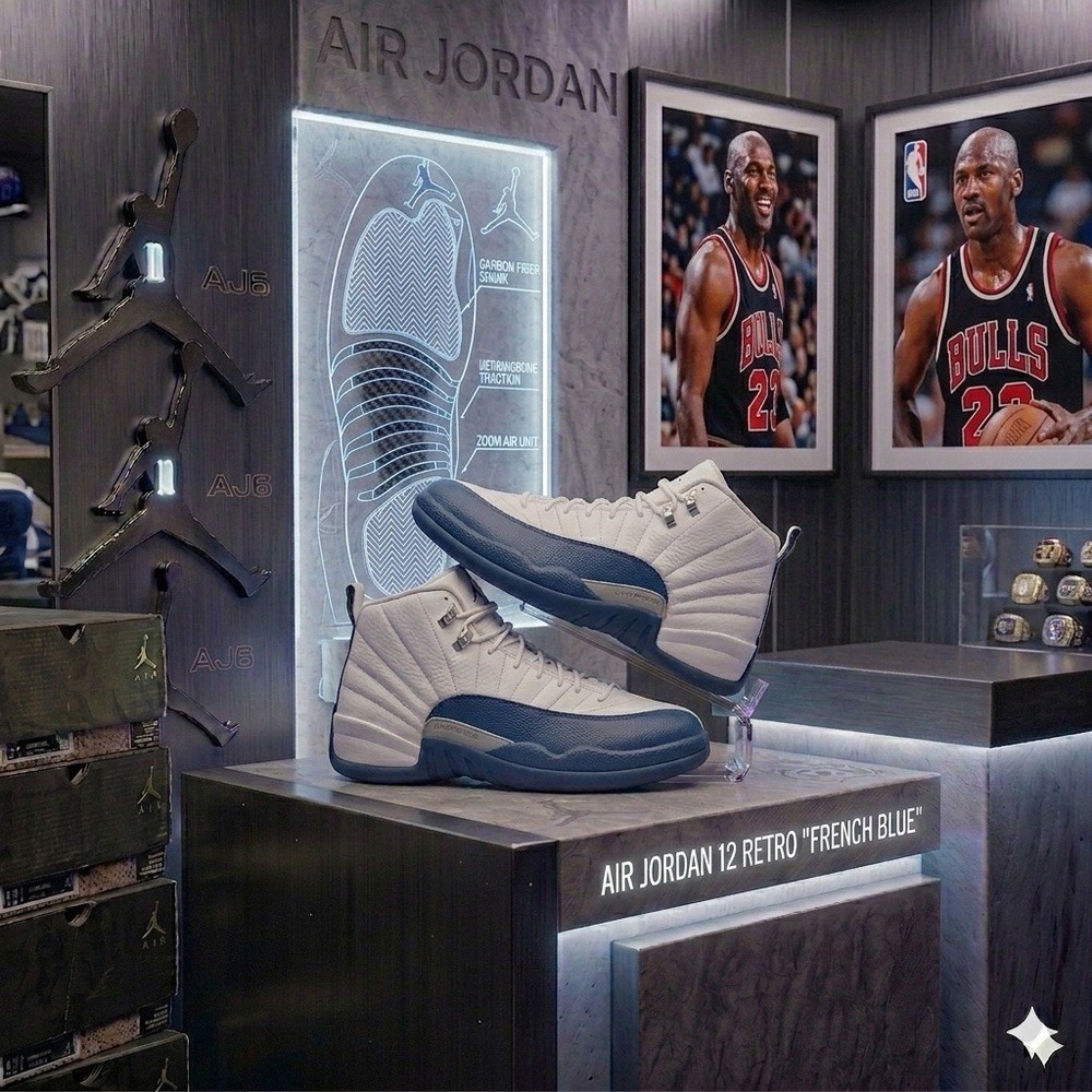 Nike Air Jordan 12 Retro French Blue GS 7Y/8.5W 153265-113 eBay Authenticated!